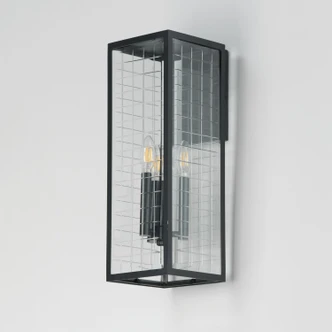 Magnus Three Light Outdoor Wall Sconce (30694CLBK)