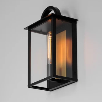 Manchester One Light Outdoor Wall Sconce (30752CLBK)