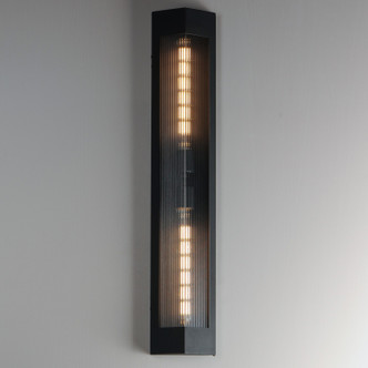Triform Two Light Outdoor Wall Sconce (30763CRBKAB)