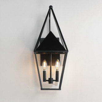 Bavaria Two Light Outdoor Wall Sconce (3166CLBK)