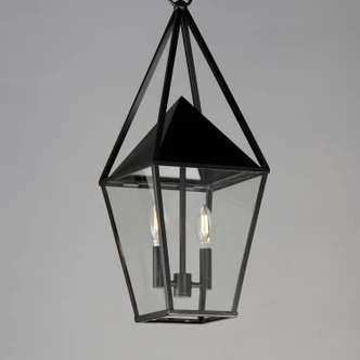Bavaria Two Light Outdoor Pendant (3168CLBK)