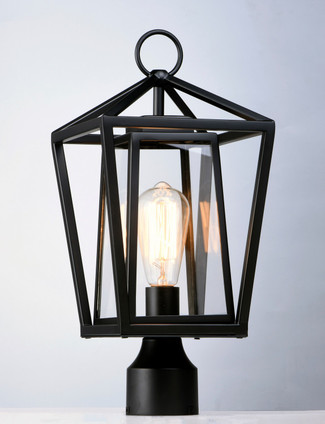 Artisan One Light Outdoor Pole/Post Lantern (3171CLBK)