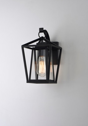 Artisan One Light Outdoor Wall Lantern (3173CLBK)