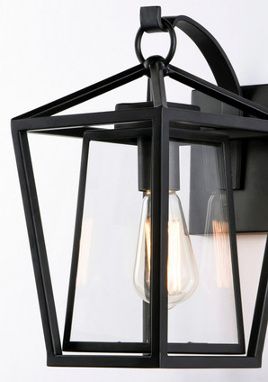 Artisan One Light Outdoor Wall Lantern (3173CLBK)