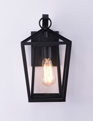 Artisan One Light Outdoor Wall Lantern (3174CLBK)