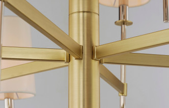 Uptown Eight Light Chandelier (32398OFSBRPN)