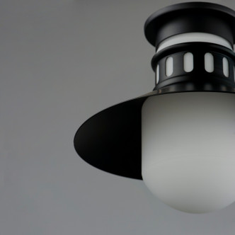 Admiralty One Light Outdoor Flush Mount (35120SWBK)
