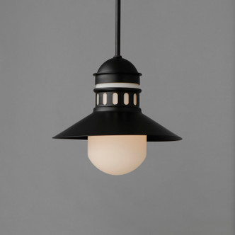 Admiralty One Light Outdoor Pendant (35121SWBK)