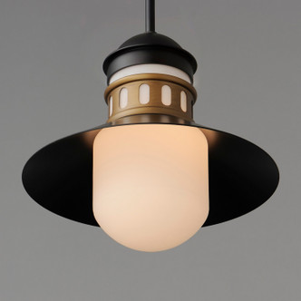 Admiralty One Light Outdoor Pendant (35121SWBKAB)