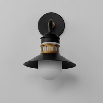 Admiralty One Light Outdoor Wall Sconce (35122SWBKAB)