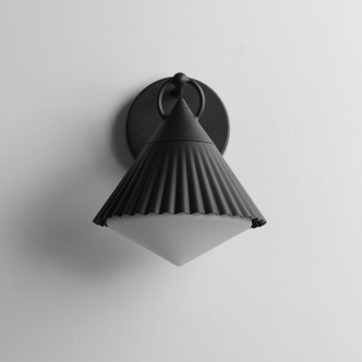Odette One Light Wall Sconce (35132WTBK)