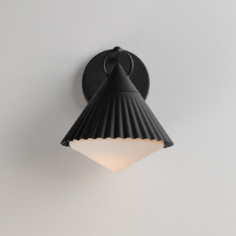 Odette One Light Wall Sconce (35132WTBK)