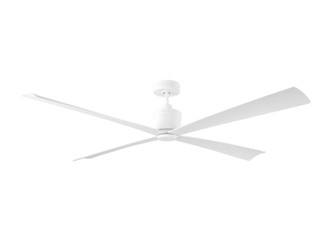 Visual Comfort Fan - 4LNCR72RZW - 72 Ceiling Fan - Launceton 72 - Matte White