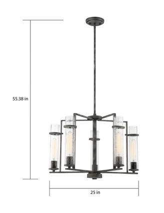 Donzi Five Light Chandelier (60-6385)