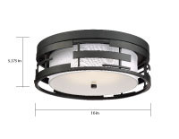 Lansing Three Light Flush Mount (60-6434)
