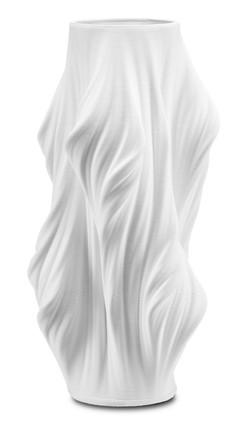 Currey and Company - 1200-0520 - Vase - Yin - White