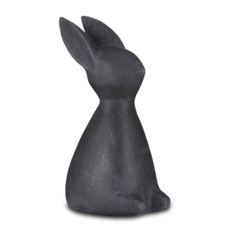Currey and Company - 1200-0655 - Rabbit - Black Marble Rabbit - Black
