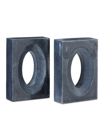 Currey and Company - 1200-0775 - Bookends Set of 2 - Demi - Natural
