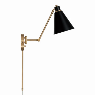 manufacturer_finish:Aged Brass and Black|manufacturer_glass:Black Metal Shade with White Interior
