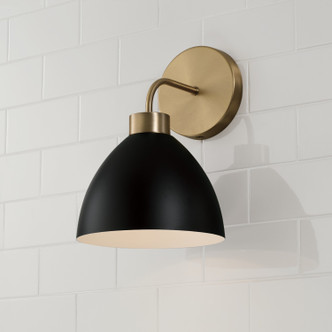 manufacturer_finish:Aged Brass and Black|manufacturer_glass:Matte Black Metal Shade with White Interior