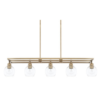 Capital Lighting - 821151AD-426 - Five Light Island Pendant - Mid Century - Aged Brass