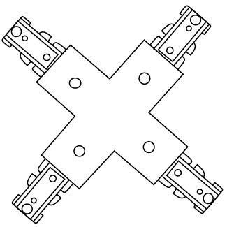 X CONNECTOR,BLACK (1550-01)