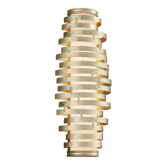 Corbett Lighting - 128-13-WSL - Three Light Wall Sconce - Vertigo - Warm Silver Leaf