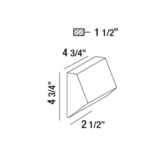 KILO KILO,OUTDR,LED WALLMNT,7W,BK (28281-054)