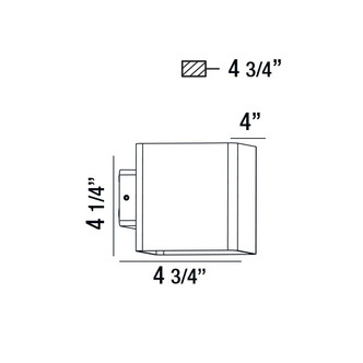 CREST CREST,OUTDR,LED WALLMNT,BK (28285-043)