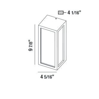 ARCHITECTURAL OUTDOOR OUTDR,LED WLLMNT,18W,662LM,BK (31580-029)