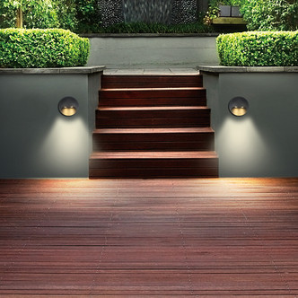 ARCHITECTURAL OUTDOOR OUTDR,LED SCONCE,6W,BK (31583-035)