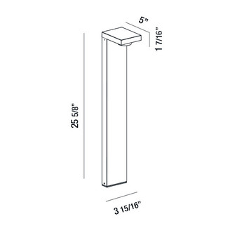 PALLITO PALLITO,LED BLRD,1X7W,26IN,BK (31911-029)