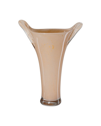 Currey and Company - 1200-0989 - Vase - Tamara - Soft Peach/Gold