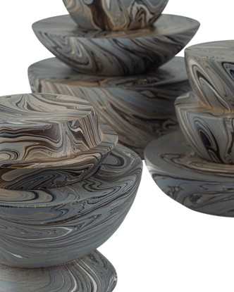 Marbleized Box Set of 3 (1200-1049)
