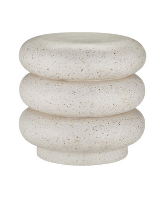 Currey and Company - 2000-0044 - Stool - Cusani - Ivory Terrazzo