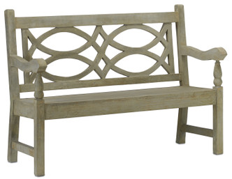 Currey and Company - 2724 - Bench - Portland/Faux Bois