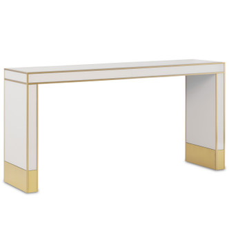 Currey and Company - 3000-0209 - Console Table - Arden Collection - Ivory/Satin Brass