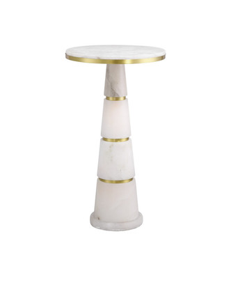 Currey and Company - 3000-0320 - Drinks Table - Eleanora - Natural/Natural Brass