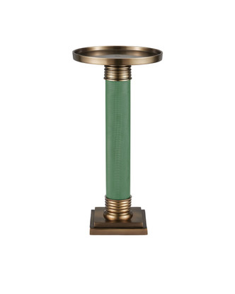 Currey and Company - 4000-0209 - Accent Table - Gavin - Green/Antique Brass