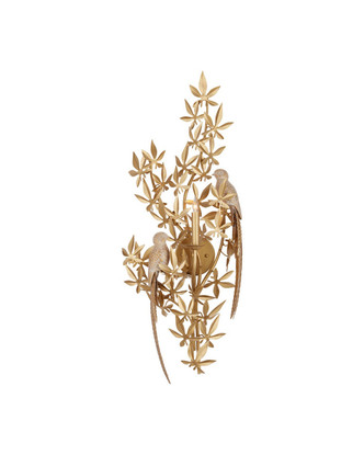 Currey and Company - 5000-0282 - One Light Wall Sconce - Aviary - Swedish Gold