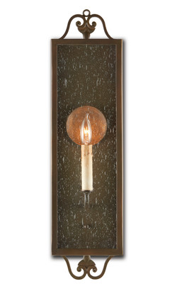 Currey and Company - 5030 - One Light Wall Sconce - Wolverton - Bronze Verdigris