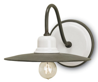 Currey and Company - 5154 - One Light Wall Sconce - Eastleigh - Hiroshi Gray/White