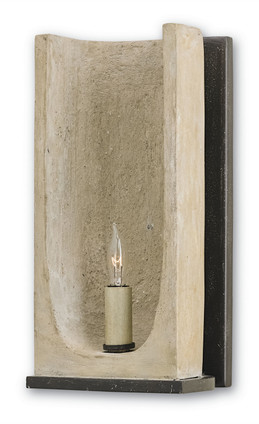 Currey and Company - 5208 - One Light Wall Sconce - Rowland - Portland/Aged Steel