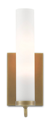 Currey and Company - 5800-0010 - One Light Wall Sconce - Brindisi - Antique Brass/Opaque
