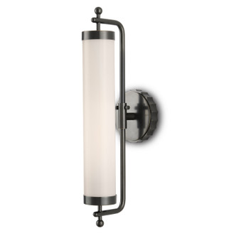 Currey and Company - 5800-0022 - One Light Wall Sconce - Latimer - White/Oil Rubbed Bronze