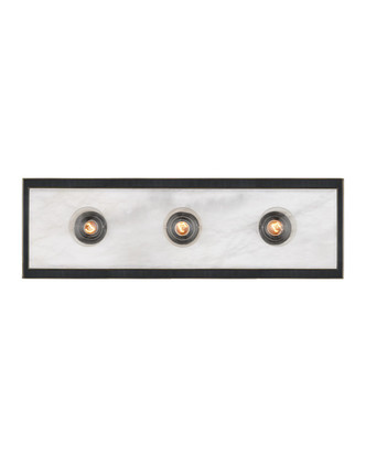 Currey and Company - 5800-0053 - Three Light Wall Sconce - Berdine - Natural/Oil Rubbed Bronze