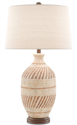 Currey and Company - 6000-0088 - One Light Table Lamp - Faiyum - Tan/Brown/Bronze