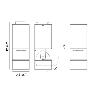 TRACK HEAD TRACK/SURFACE,LED,24W,30K,WHT (23346-017)