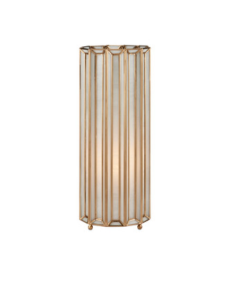 Currey and Company - 6000-0911 - One Light Table Lamp - Daze - Antique Brass/White