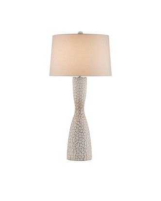 Currey and Company - 6000-0990 - One Light Table Lamp - Edwell Collection - Whitewash